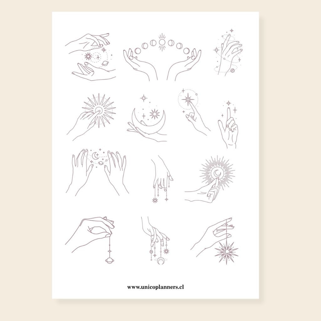 Set de Stickers | Golden Moons