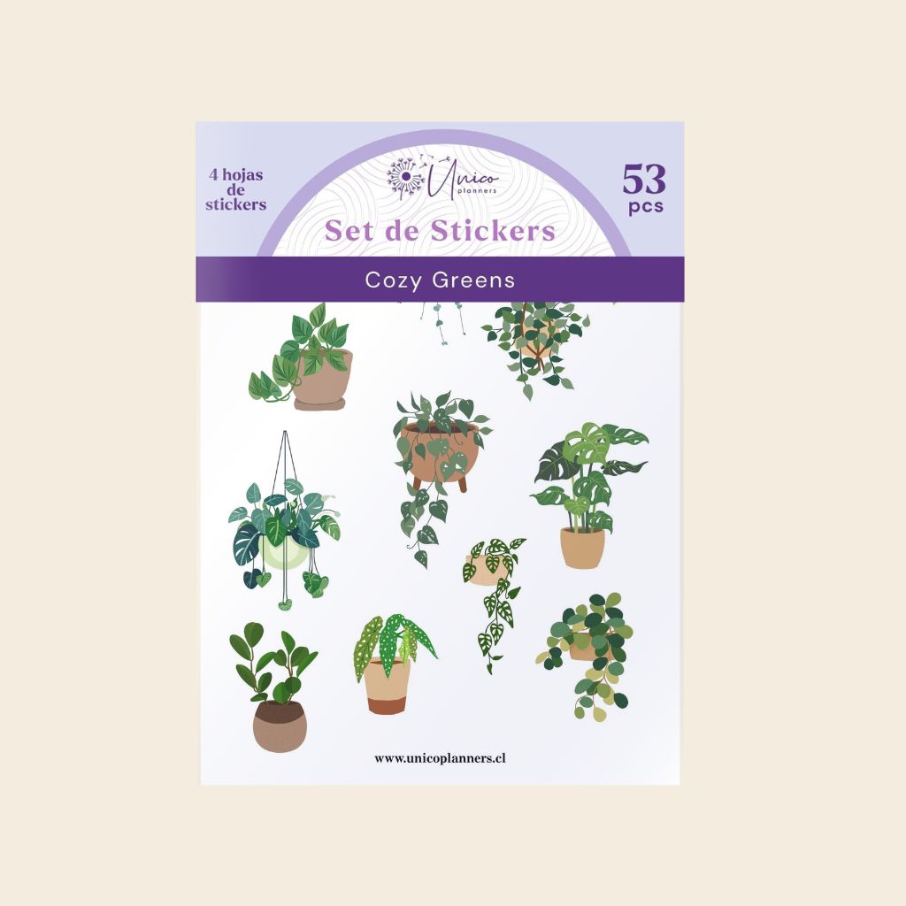 Set de Stickers | Cozy Greens