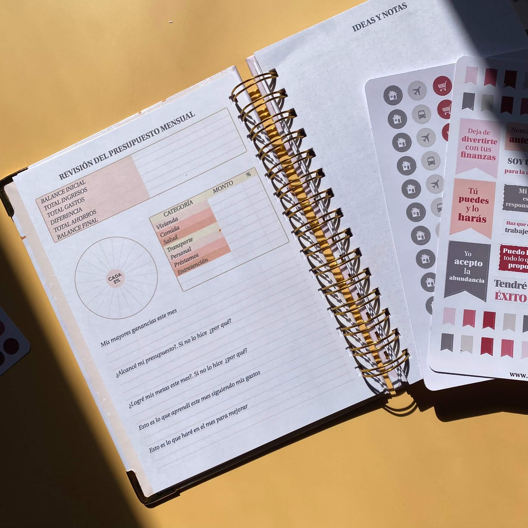 Planner de Finanzas 2025 - Fabric