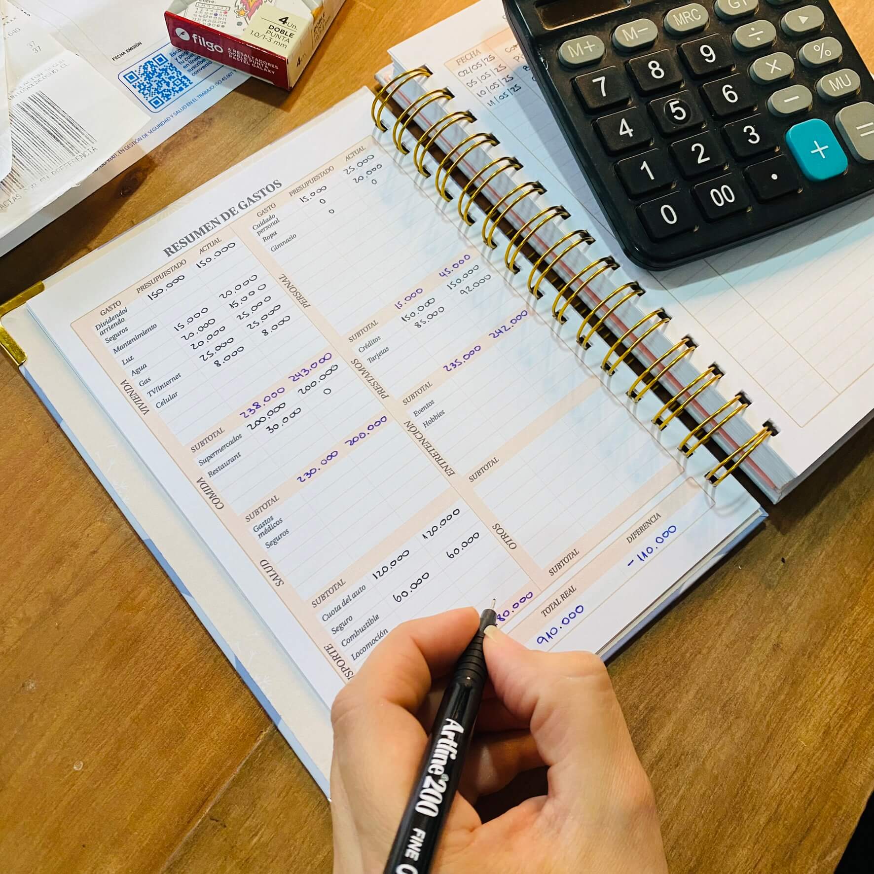 Planner de Finanzas 2025 - Fabric