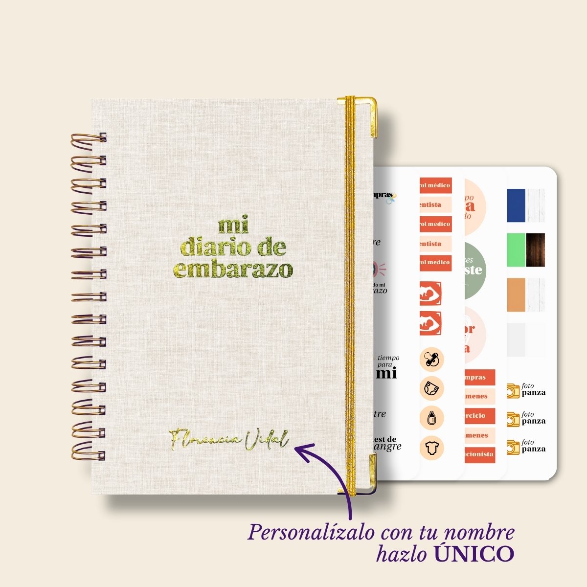 Diario Único Mi Embarazo - Fabric