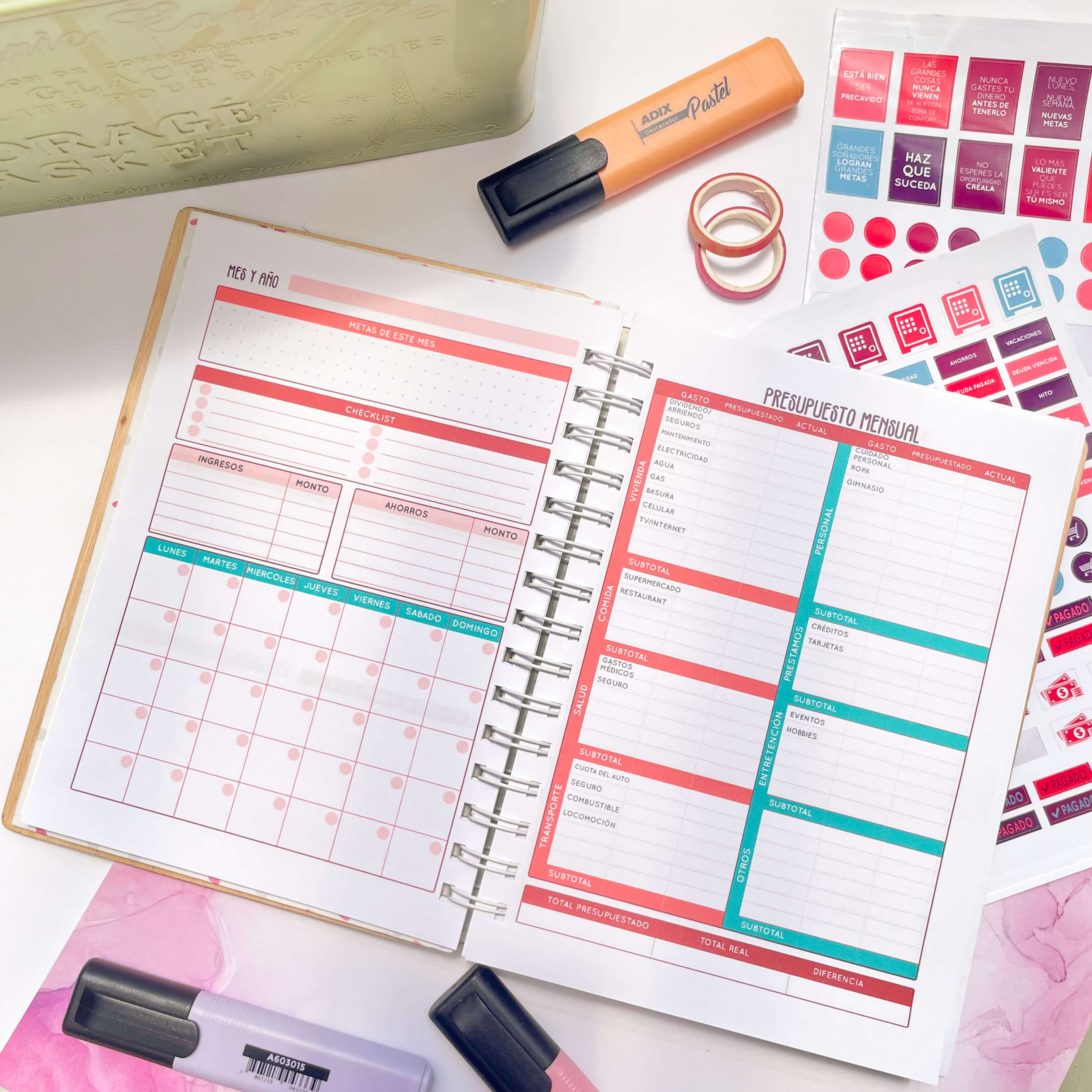 Planner de Finanzas y Tranquilidad