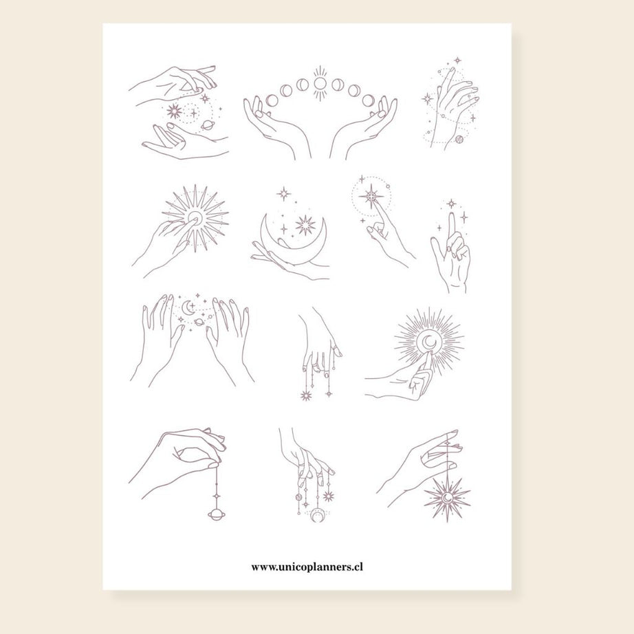 Set de Stickers | Golden Moons