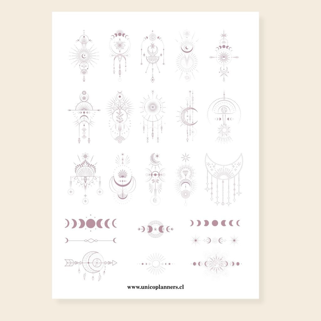 Set de Stickers | Golden Moons