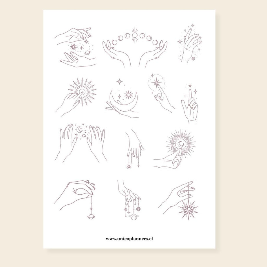 Set de Stickers | Golden Moons