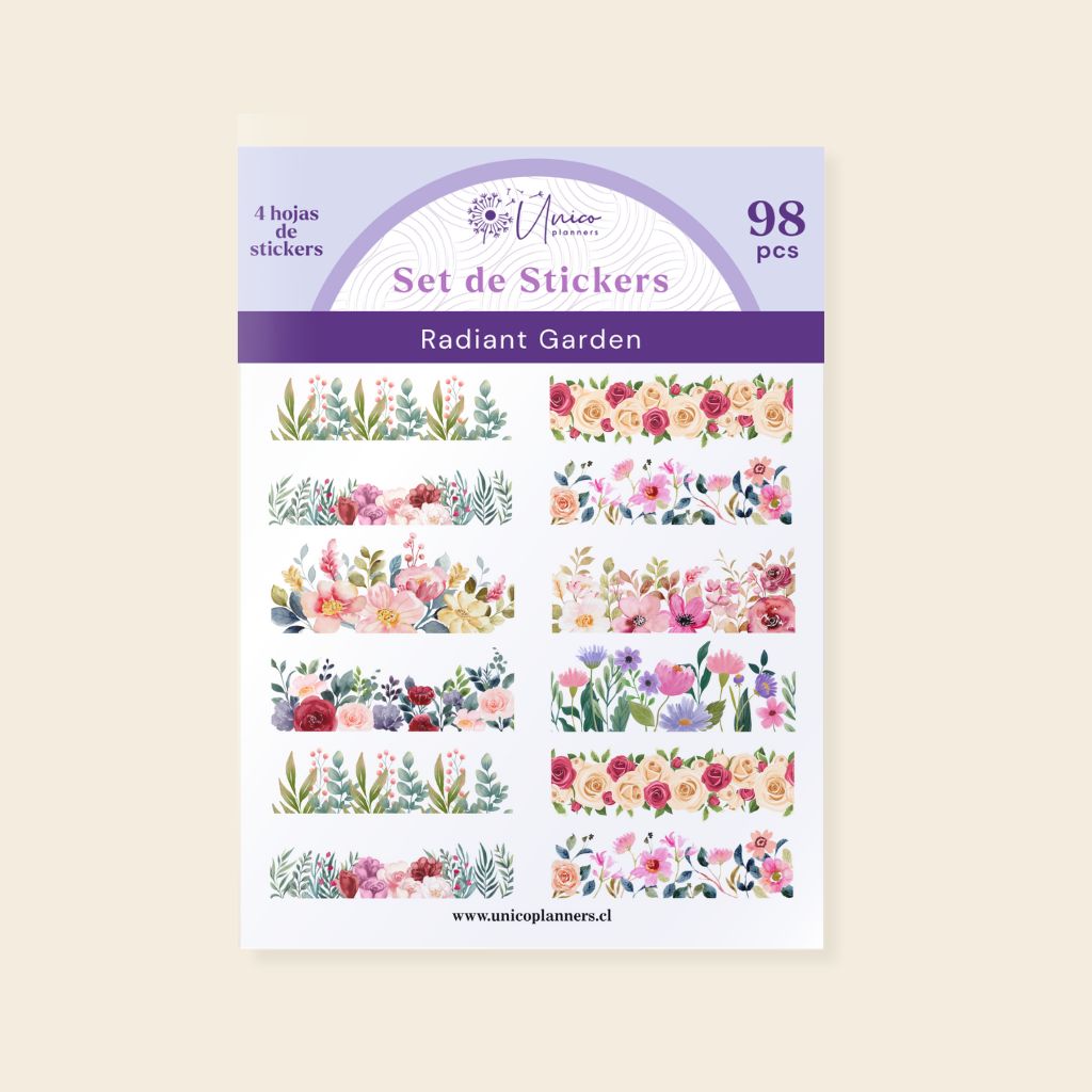 Set de Stickers | Radiant Garden