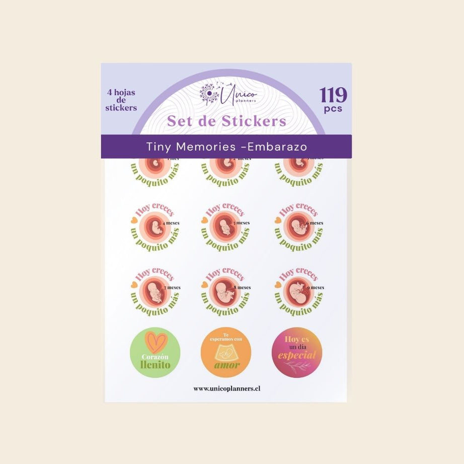 Set de Stickers | Tiny Memories Embarazo