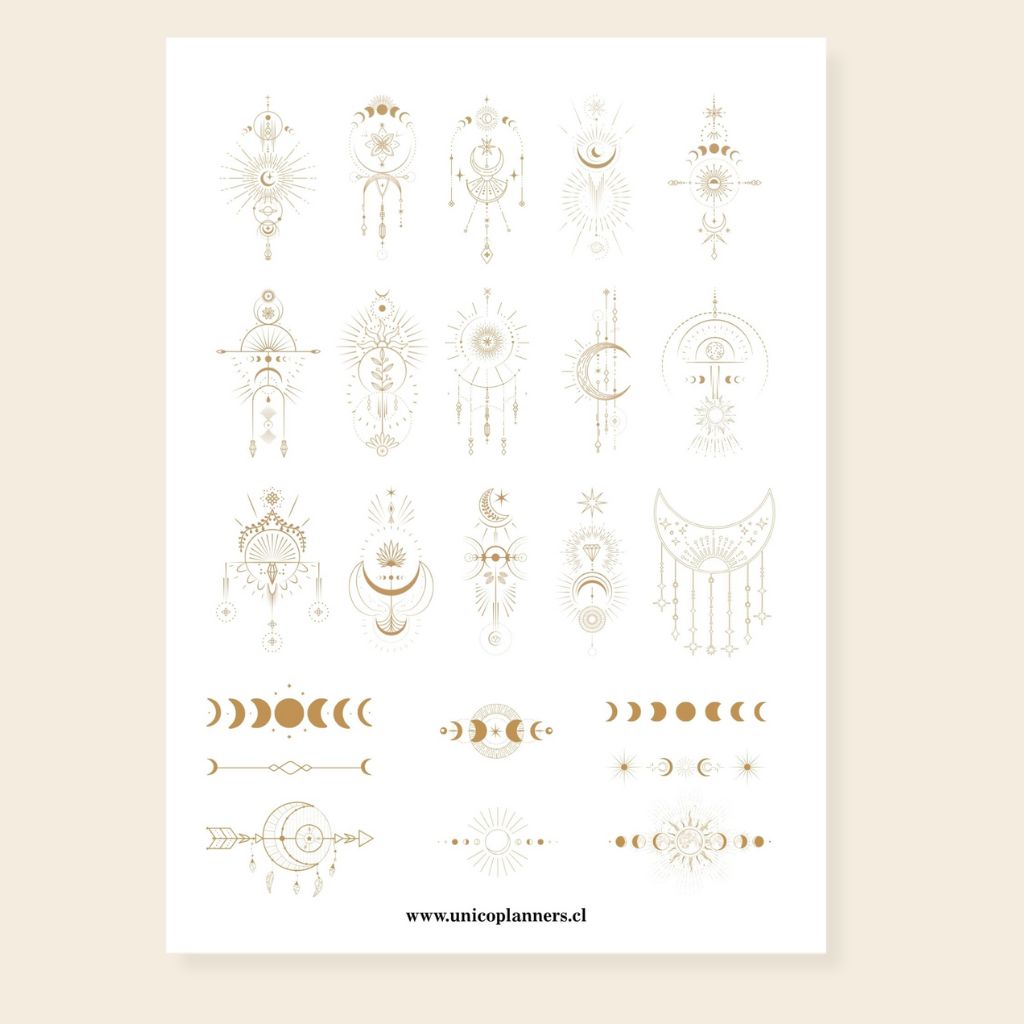 Set de Stickers | Golden Moons