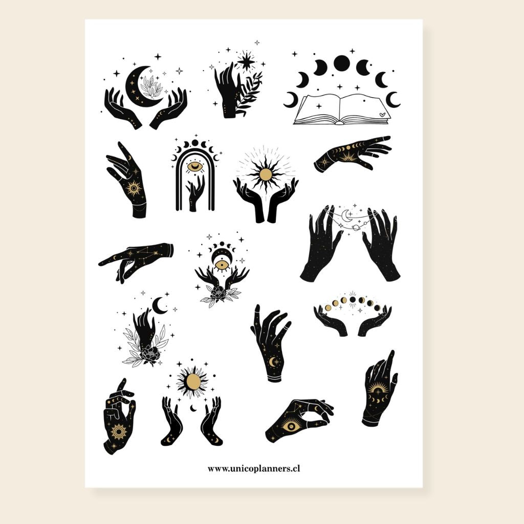 Set de Stickers | Golden Moons