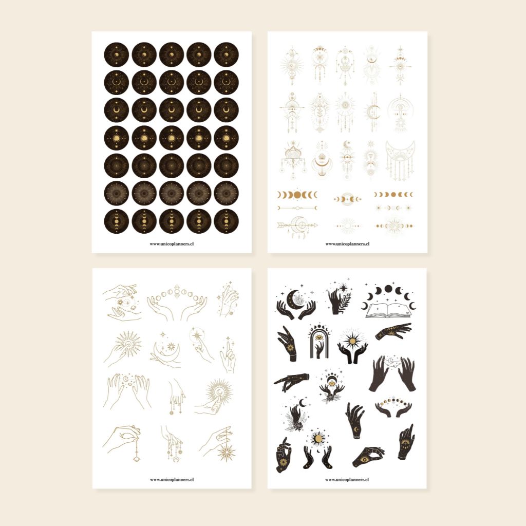 Set de Stickers | Golden Moons