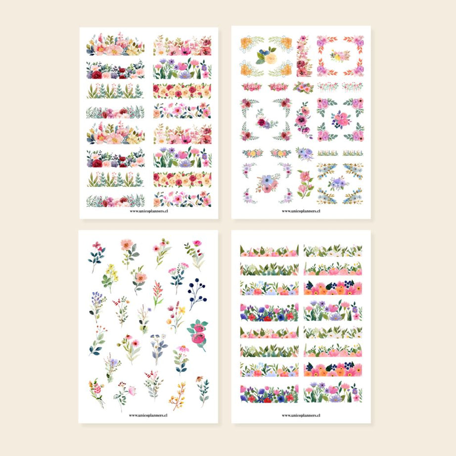 Set de Stickers | Radiant Garden