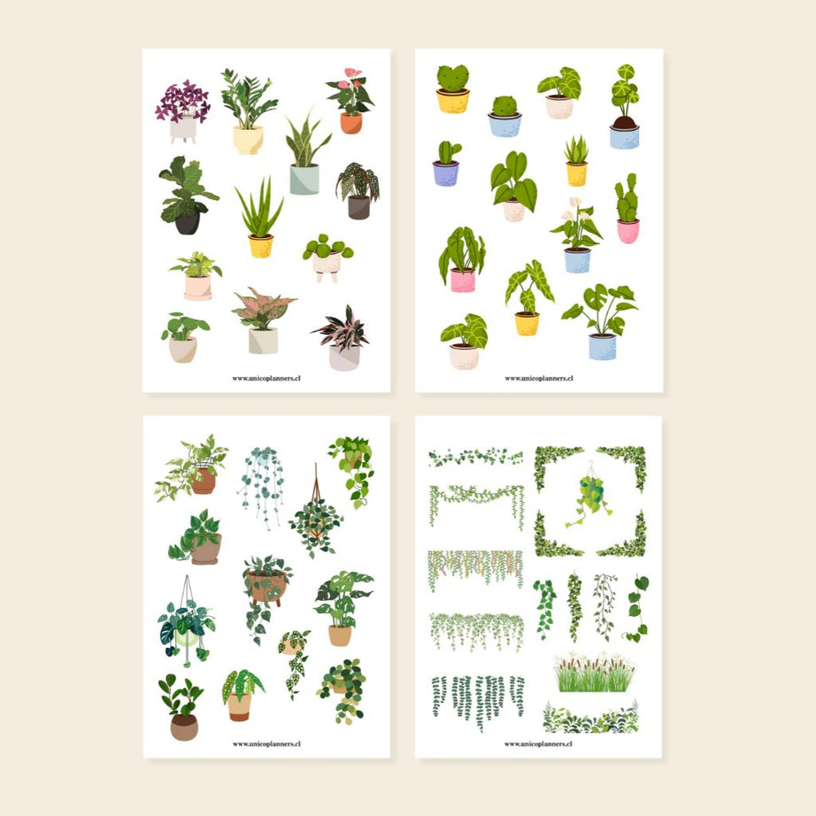 Set de Stickers | Cozy Greens