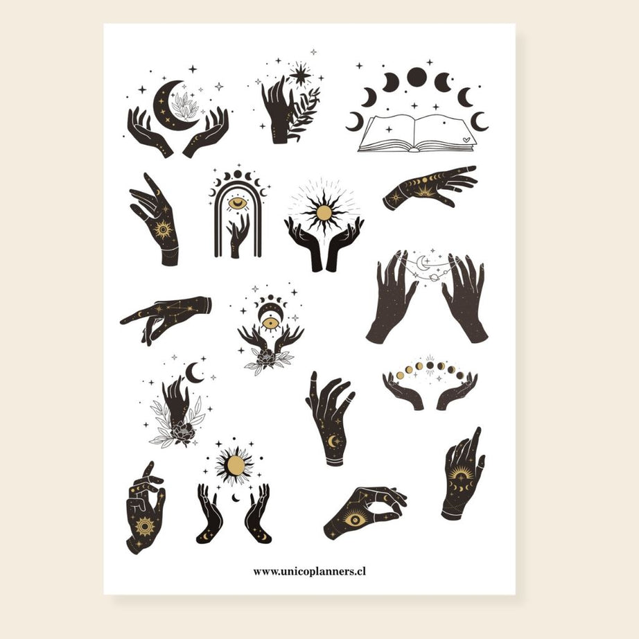 Set de Stickers | Golden Moons