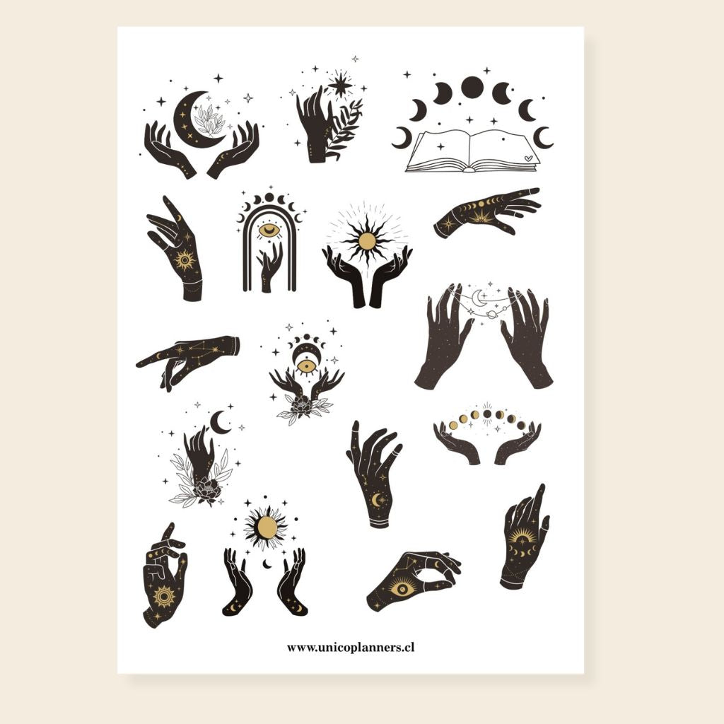 Set de Stickers | Golden Moons