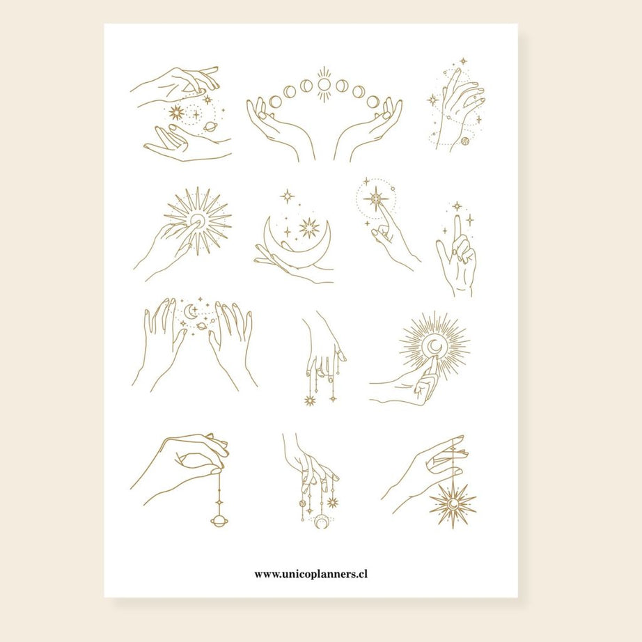 Set de Stickers | Golden Moons