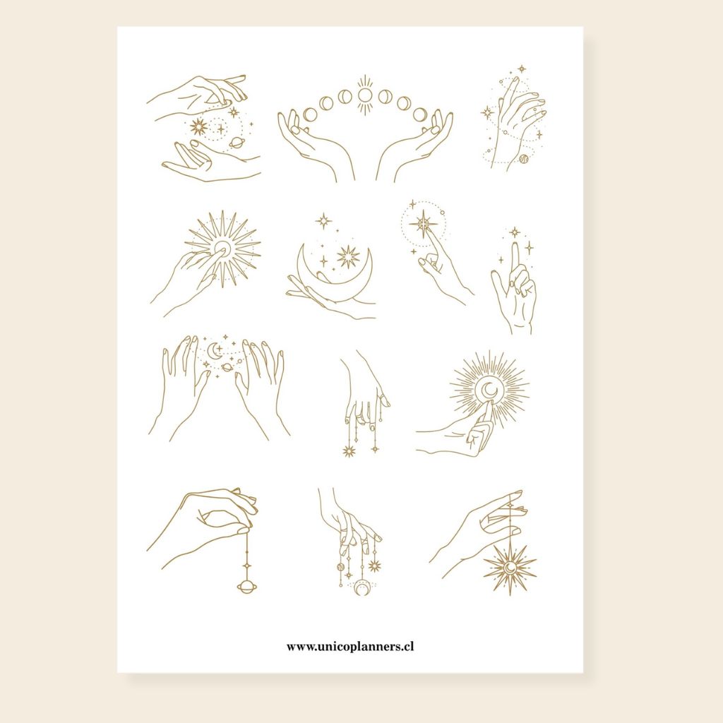 Set de Stickers | Golden Moons