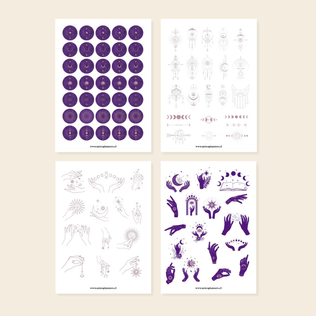 Set de Stickers | Golden Moons