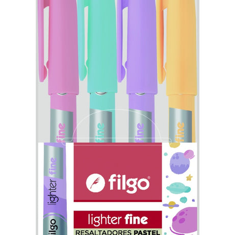 Destacador Lighter Fine Galaxy Estuche 4 un