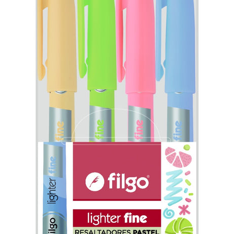 Destacador Lighter Fine Candy Estuche 4 un