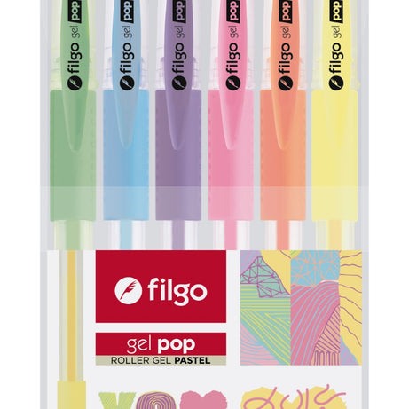 Roller Gel Pop Pastel Estuche 6 un